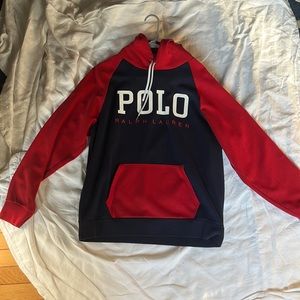 Red/Blue Polo Hoodie